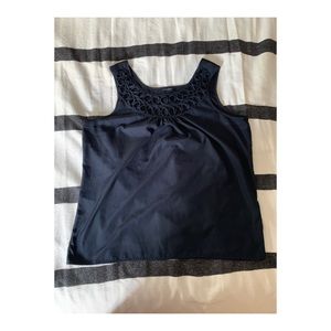 Basket Weave Sleeveless Blouse